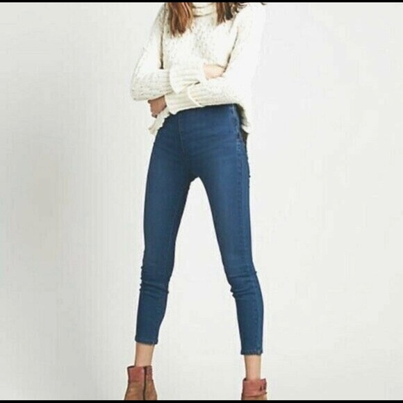 back side zipper jeans